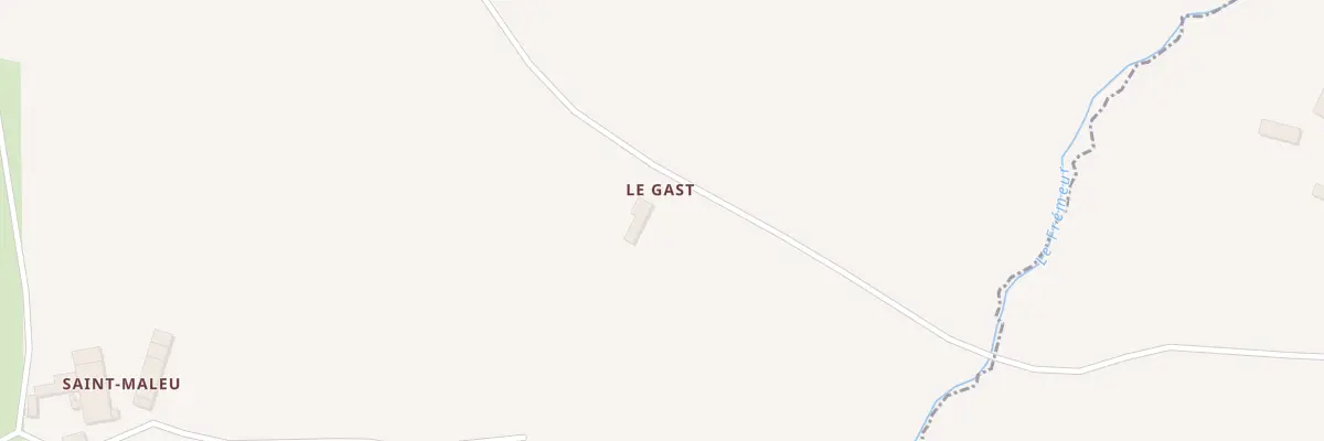 Plan du 5295 Le Gast à Broons