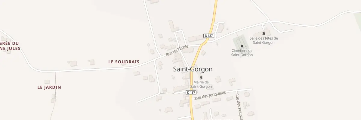 Plan du 5025 Rue du 19 Mars 1962 à Saint-Gorgon