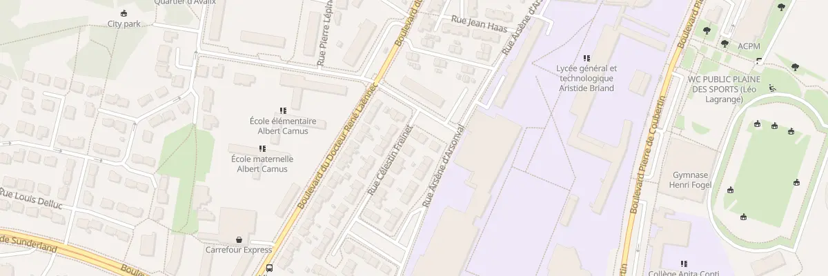 Plan du 5 Rue Marcelin Berthelot à Saint-Nazaire