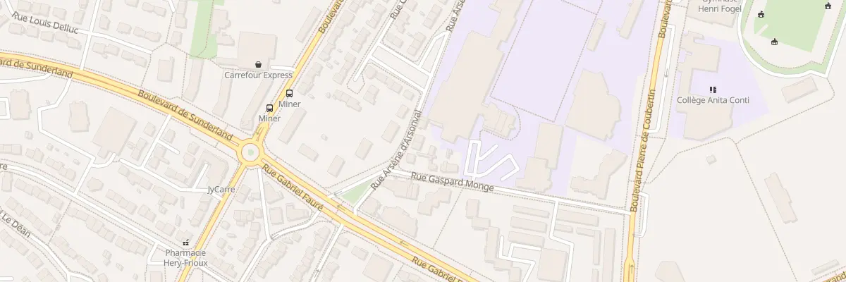 Plan du 16 Rue Arsène d’ Arsonval à Saint-Nazaire