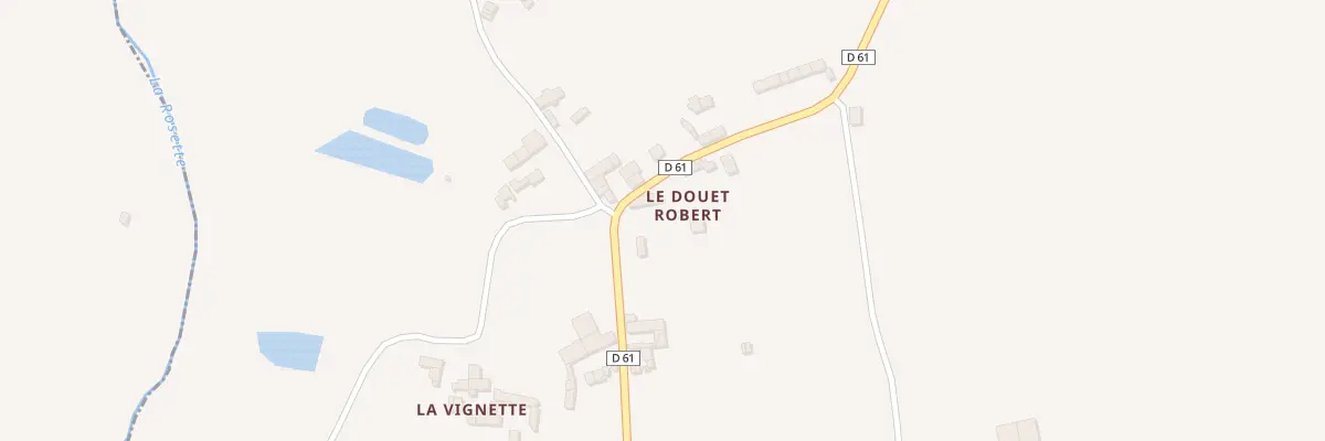 Plan du 5079 Le Douet Robert à Trédias