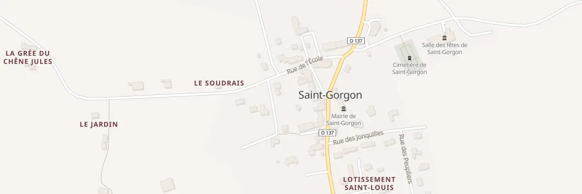 Plan du 5032 Le Bourg à Saint-Gorgon
