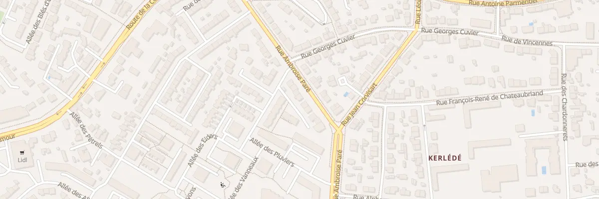 Plan du 23 Rue Ambroise Paré à Saint-Nazaire