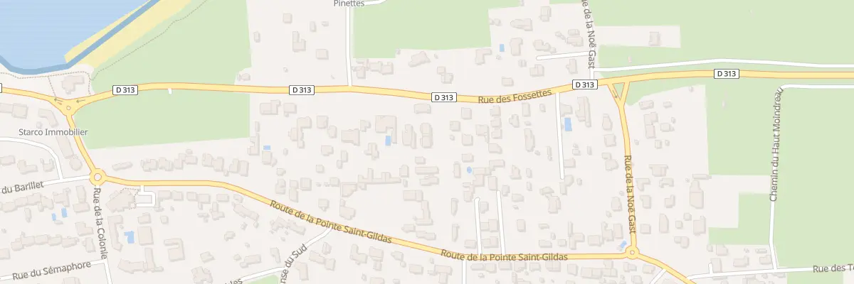 Plan du 39 Rue des Fossettes à Préfailles