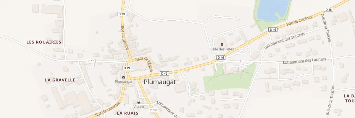 Plan du 13 Place de l’Eglise à Plumaugat