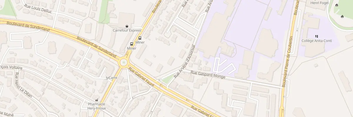 Plan du 3 Rue Arsène d’ Arsonval à Saint-Nazaire
