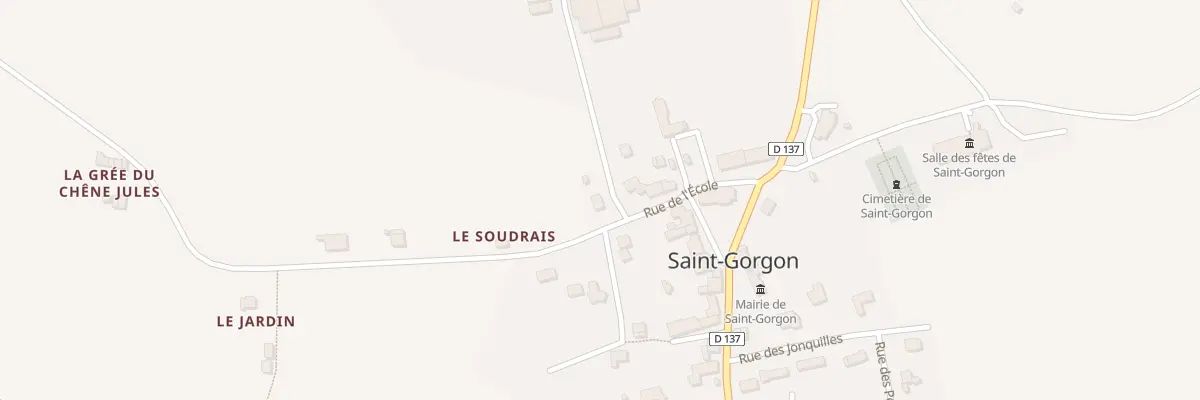 Plan du 5024 Le Bourg à Saint-Gorgon