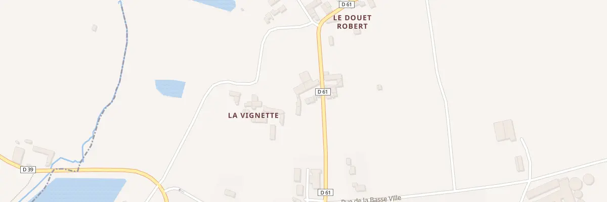Plan du 5075 Le Douet Robert à Trédias