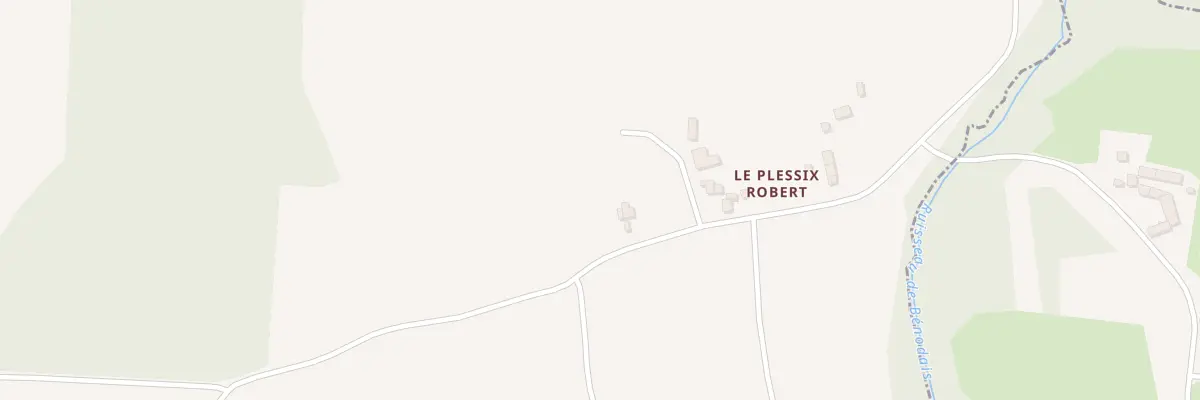 Plan du 46 Le Plessix Robert à Plélan-le-Petit