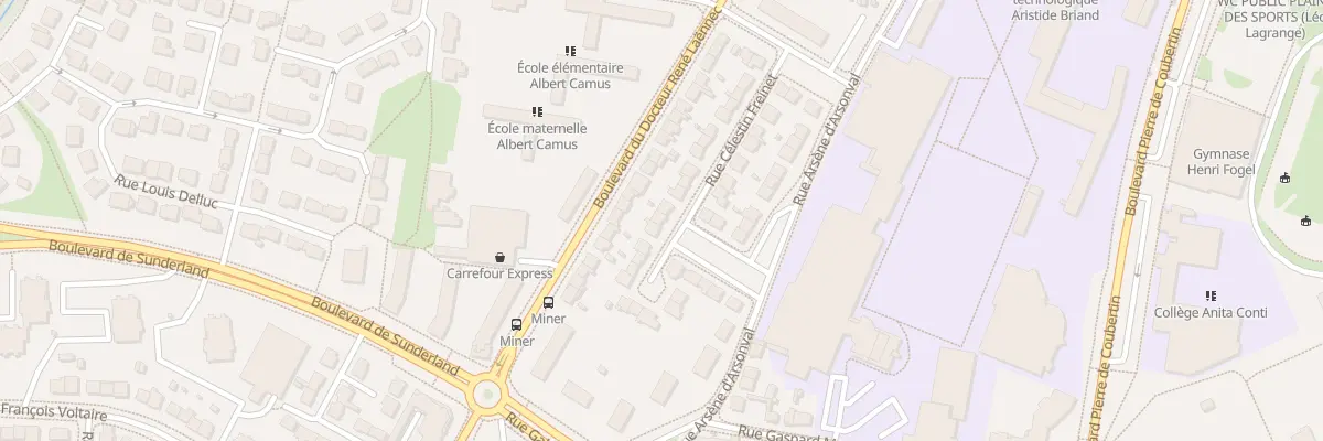 Plan du 11 Rue Célestin Freinet à Saint-Nazaire