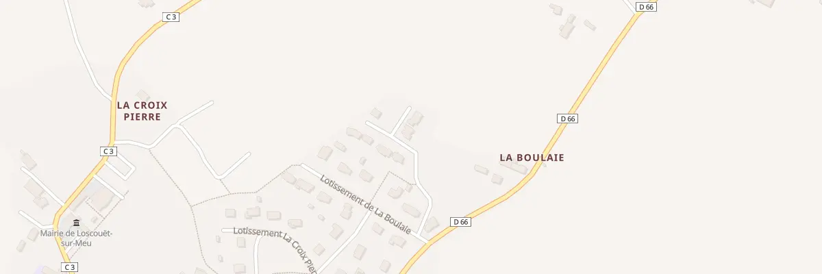Plan du 1 Rue des Chataigniers à Loscouët-sur-Meu