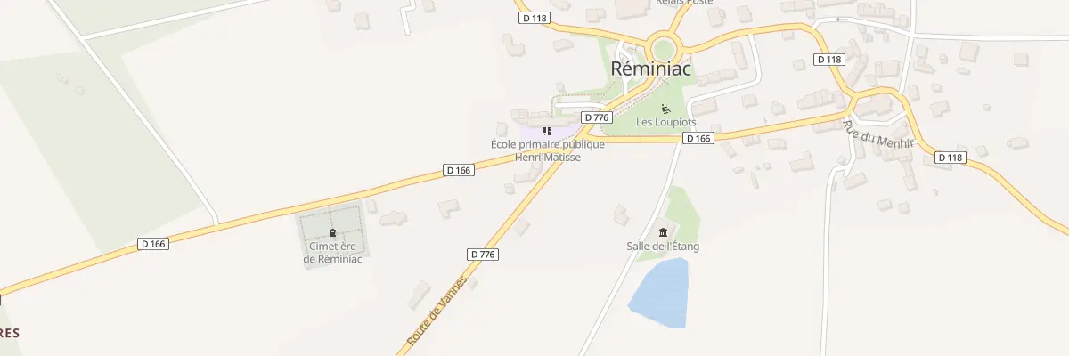 Plan du 13 Rte de Vannes à Réminiac