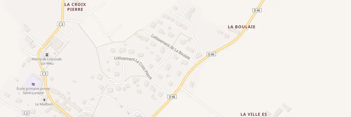 Plan du 3 Lotissement de la Boulaie à Loscouët-sur-Meu