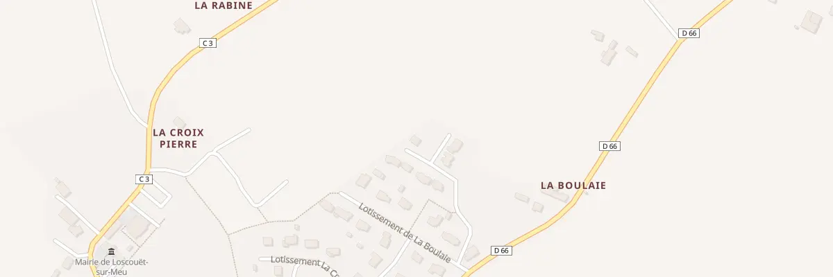 Plan du 9 Rue des Chataigniers à Loscouët-sur-Meu