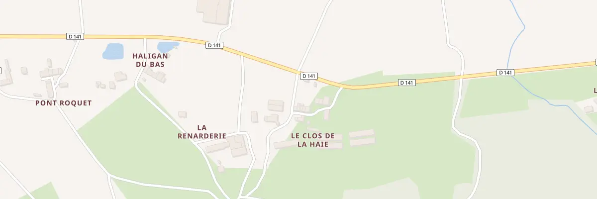 Plan du 5234 La Haye à Concoret