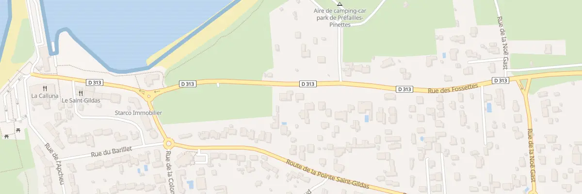 Plan du 61 Rue des Fossettes à Préfailles