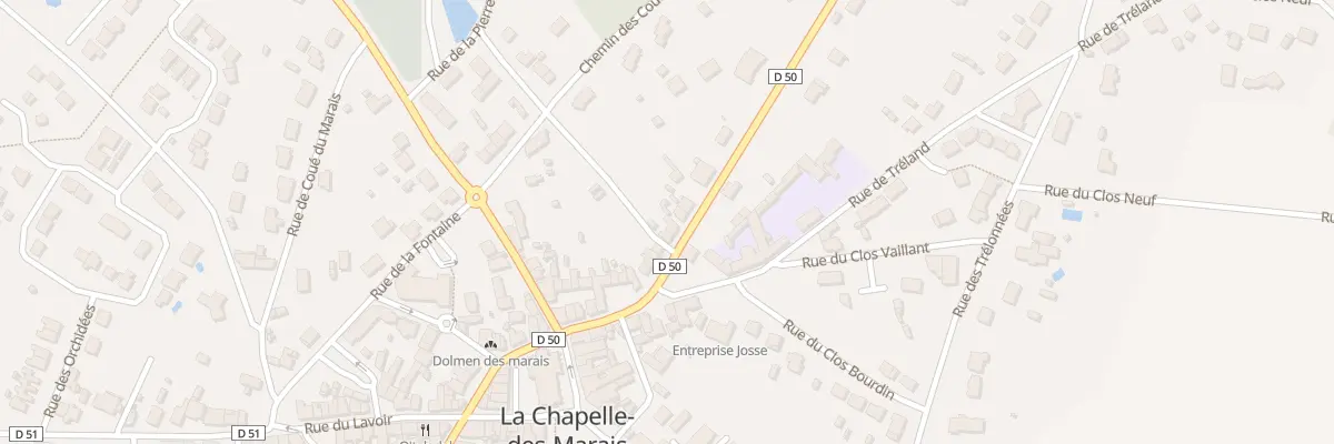Plan du 28 Rue de la Saulzaie (Rd50) à La Chapelle-des-Marais