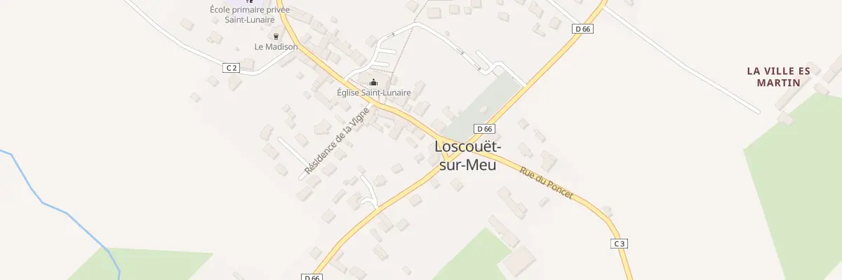 Plan du 43 Le Bourg à Loscouët-sur-Meu