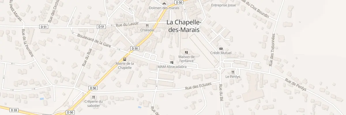 Plan du 50 Bd de la Gare à La Chapelle-des-Marais