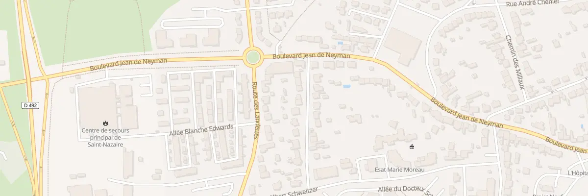 Plan du 10 Rue du Docteur Xavier Bichat à Saint-Nazaire