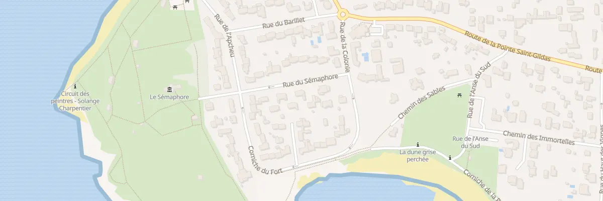 Plan du 5 Rue du Sémaphore à Préfailles
