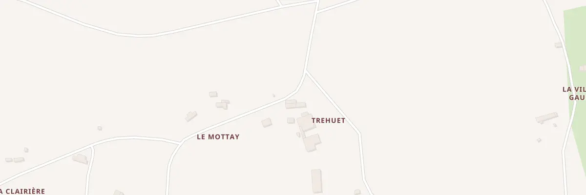 Plan du 1 Trehuet à Plumaugat