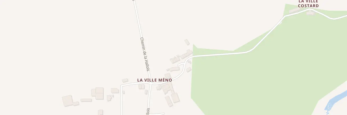 Plan du 13 La Ville Meno à Augan