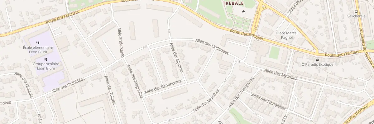Plan du 8 All des Glycines à Saint-Nazaire