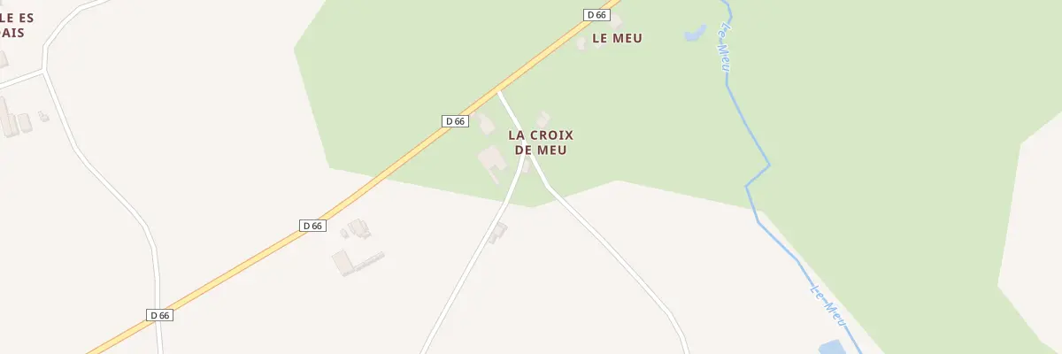 Plan du 7 La Croix du Meu à Loscouët-sur-Meu