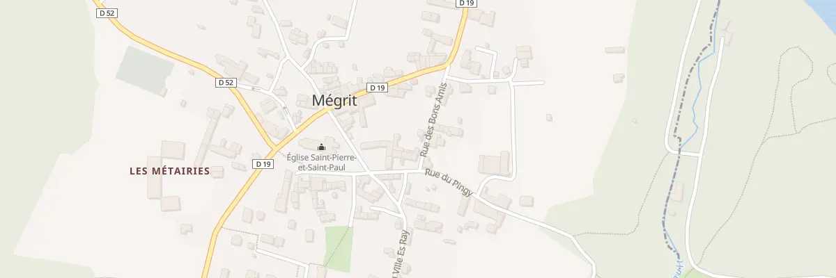 Plan du 3 Rue des Bons Amis à Mégrit