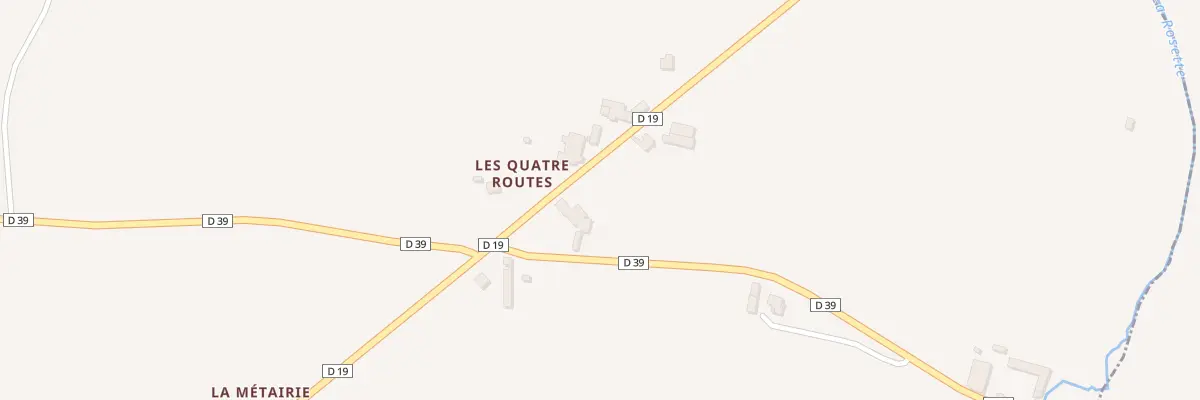Plan du 16 Les Quatre Routes à Trémeur