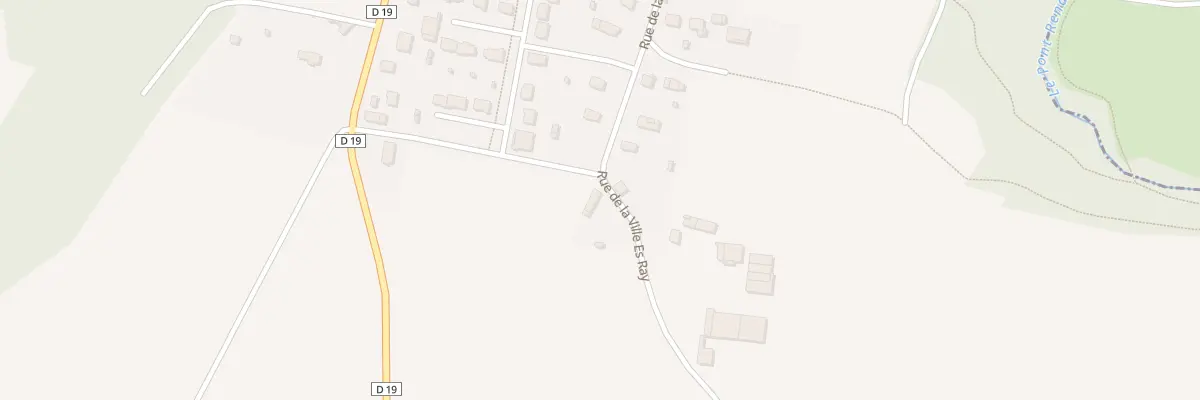 Plan du 14 Rue de la Ville Es Rays à Mégrit