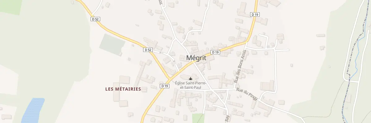 Plan du 7 Pl de l’Eglise à Mégrit