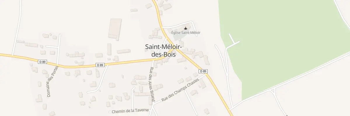 Plan du 5007 Le Bourg à Saint-Méloir-des-Bois