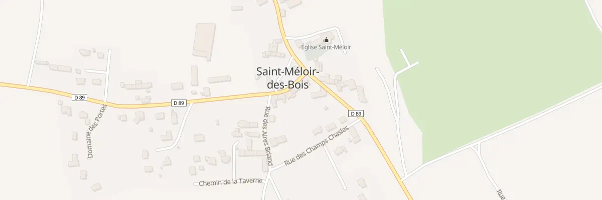 Plan du 5007B Le Bourg à Saint-Méloir-des-Bois