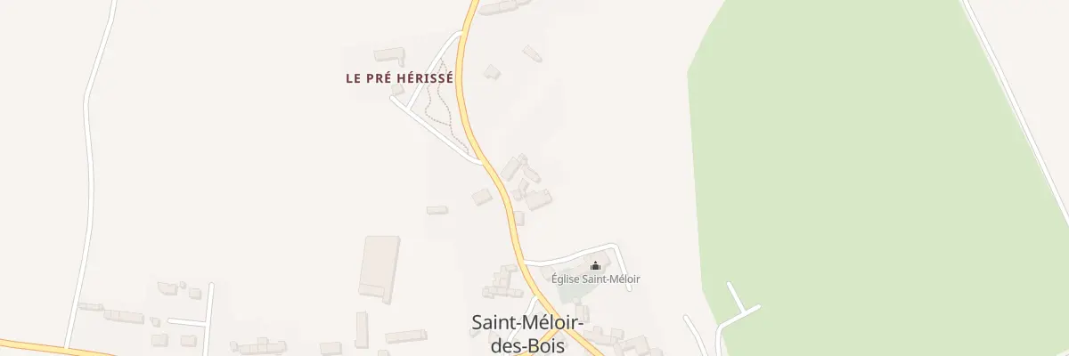 Plan du 5022 Le Bourg à Saint-Méloir-des-Bois