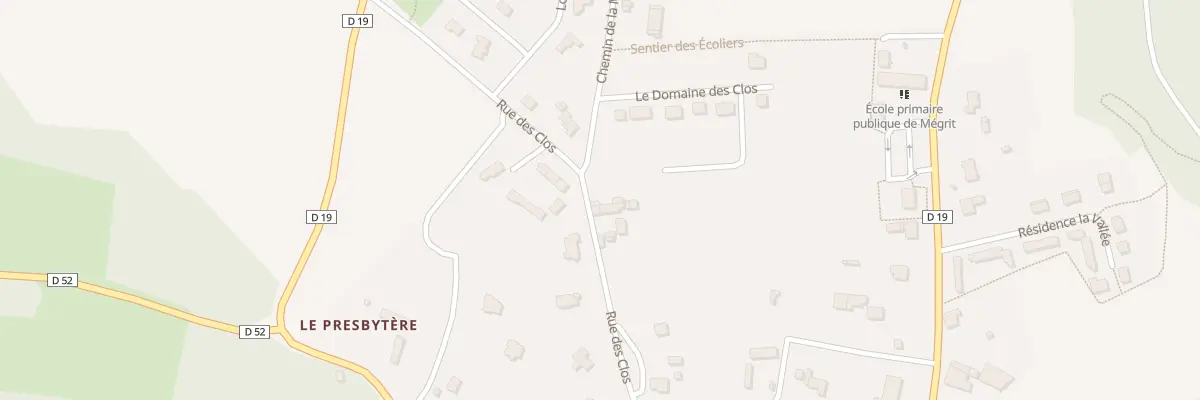 Plan du 22 Rue des Clos à Mégrit