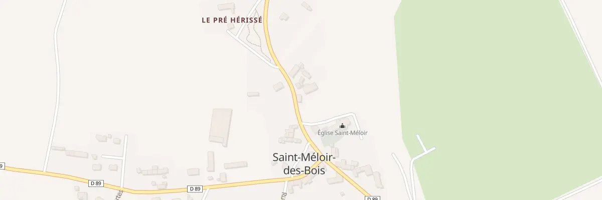 Plan du 5003 Le Bourg à Saint-Méloir-des-Bois