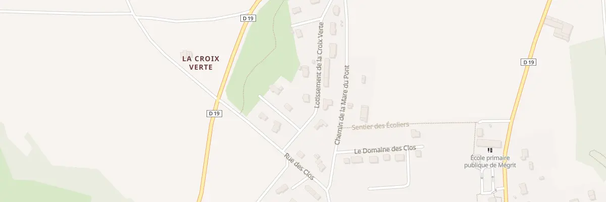 Plan du 15 Lot de la Croix Verte à Mégrit