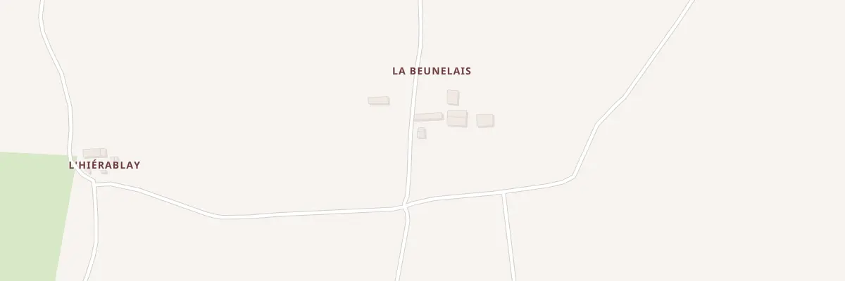 Plan du 3 La Beunelais à Plumaugat