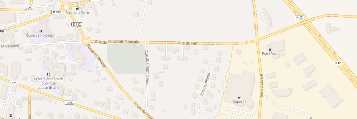 Plan du 12 Rue du Fief à Broons