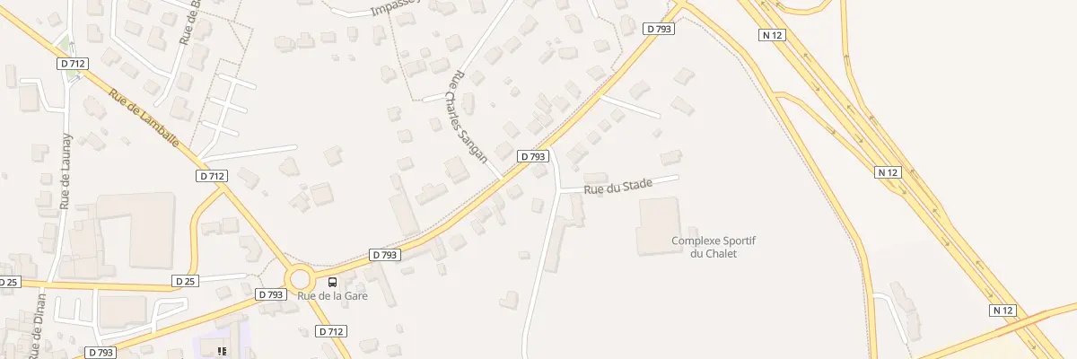 Plan du 42 Rue de la Gare à Broons