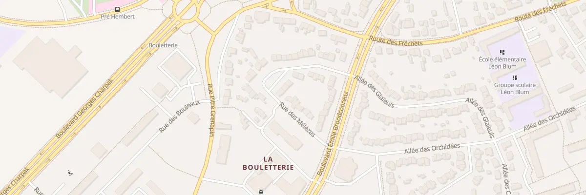 Plan du 12 Rue des Mélèzes à Saint-Nazaire
