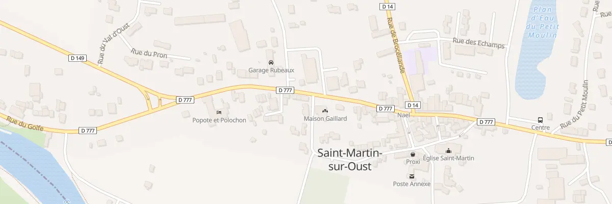 Plan du 2 Rue des Peupliers à Saint-Martin-sur-Oust