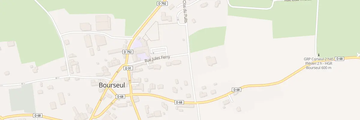 Plan du 12 Rue Jules Ferry à Bourseul