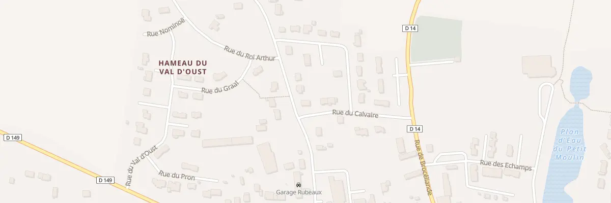 Plan du 1 Rue du Calvaire à Saint-Martin-sur-Oust