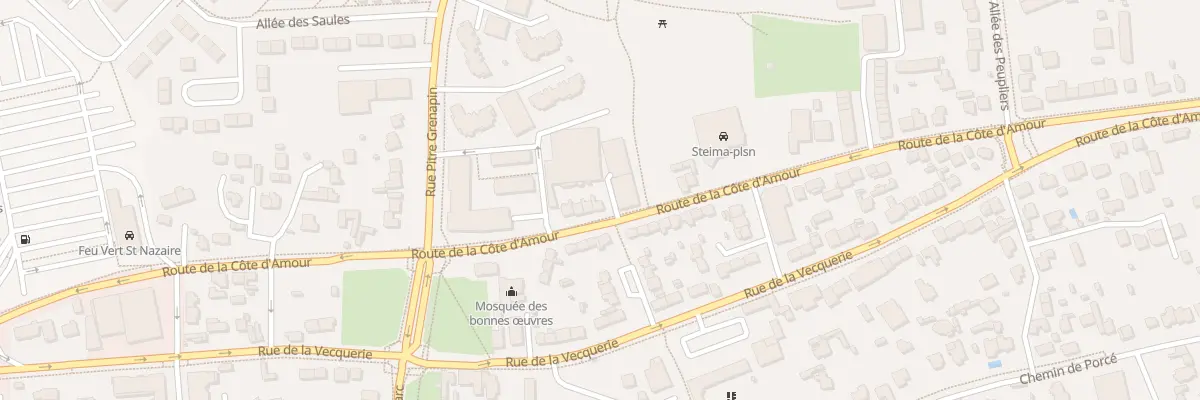 Plan du 232 Rte de la Côte d’Amour à Saint-Nazaire