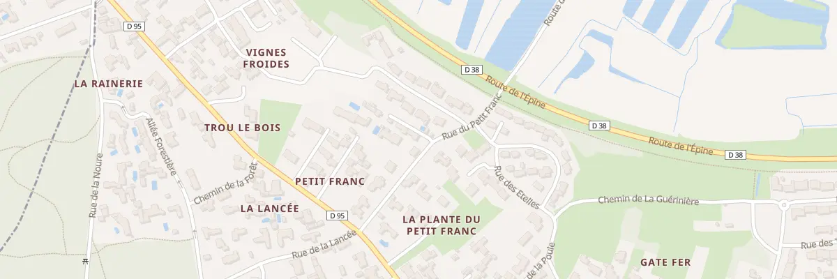 Plan du 7 Rue du Petit franc à La Guérinière