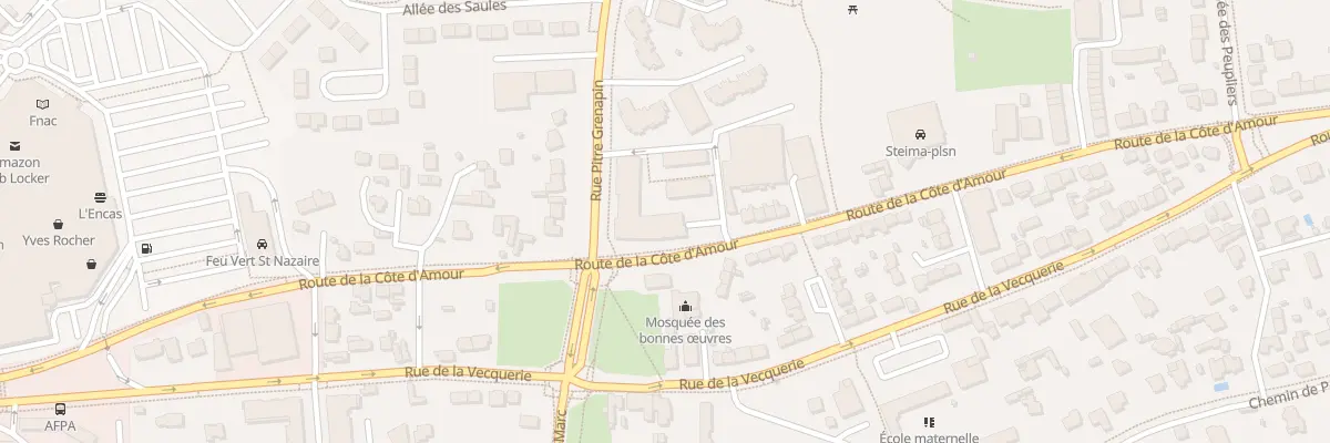 Plan du 240 Rte de la Côte d’Amour à Saint-Nazaire