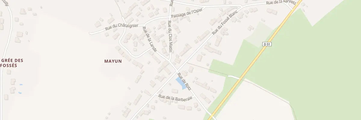 Plan du 42 Rue du Fossé Blanc à La Chapelle-des-Marais